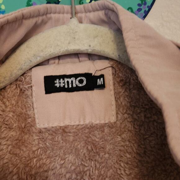 Coat #Mo medium calm pink jacket fake fur lining very warm bomber jacket style - Picture 7 of 11
